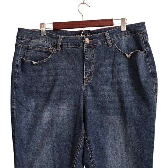 One 5 One High Rise Straight Leg Jeans Sz 18W - Picture 2 of 9